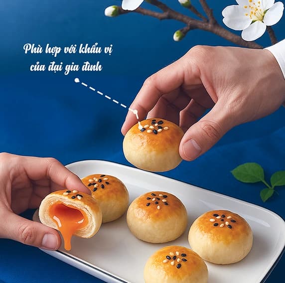 Ảnh bánh trứng chảy
